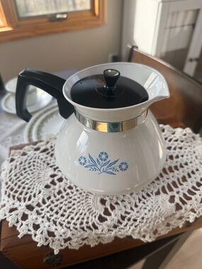 Corningware Blue Cornflower Ceramic Coffee Pot